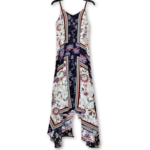 New! Nanette Lepore Women's Floral Print V-Neck Slip-on Summer Maxi Dress - Picture 3 of 4